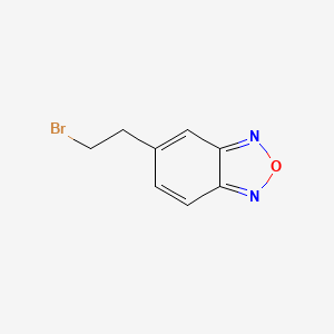molecular formula C8H7BrN2O B8431972 5-(2-Bromoethyl)benzofurazan 