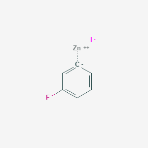 molecular formula C6H4FIZn B8432250 zinc;fluorobenzene;iodide 