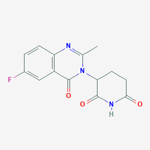 3-(6-fluoro-2-methyl-4-oxo-4H-quinazolin-3-yl)-piperidine-2,6-dione