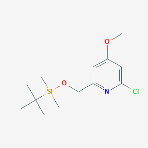 2-(Tert-butyldimethylsilyloxy)methyl-6-chloro-4-methoxypyridine