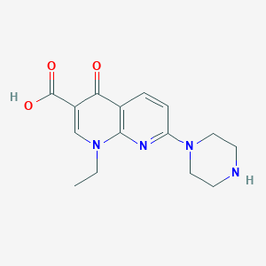 1-Ethyl-4-oxo-7-(1-piperazinyl)-1,4-dihydro[1,8]naphthyridine-3-carboxylic acid