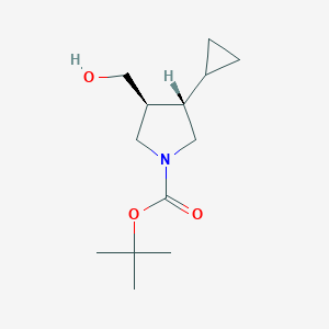 Tert-butyl (trans)-3-cyclopropyl-4-(hydroxymethyl)pyrrolidine-1-carboxylate