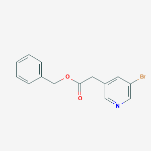 molecular formula C14H12BrNO2 B8432341 Benzyl 2-(5-bromopyridin-3-yl)acetate 