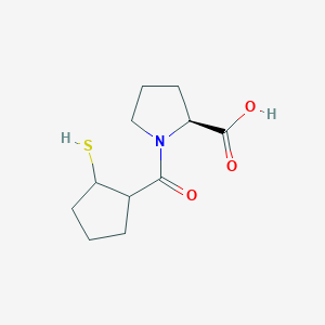 1-(2-Mercaptocyclopentylcarbonyl)proline