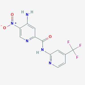 4-Amino-5-nitro-N-(4-trifluoromethylpyridin-2-yl)picolinamide