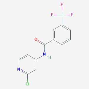 molecular formula C13H8ClF3N2O B8432402 N-(2-chloropyridin-4-yl)-3-(trifluoromethyl)benzamide 