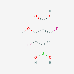 4-Borono-3,6-difluoro-2-methoxybenzoic acid