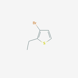 molecular formula C6H7BrS B8432463 3-Bromo-2-ethylthiophene 