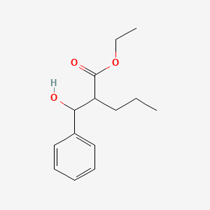 molecular formula C14H20O3 B8432477 Ethyl 2-Propyl-3-hydroxy-3-phenylpropionate 
