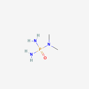 molecular formula C2H10N3OP B8432548 Phosphoric triamide, N,N-dimethyl- CAS No. 19316-37-1