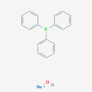 molecular formula C18H16BNaO B084326 Sodium;triphenylborane;hydroxide CAS No. 12113-07-4