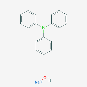 molecular formula C18H16BNaO B084326 Triphenylborane-sodium hydroxide adduct CAS No. 12113-07-4