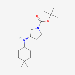 molecular formula C17H32N2O2 B8432624 tert-Butyl (S)-3-((4,4-dimethylcyclohexyl)amino)pyrrolidine-1-carboxylate 