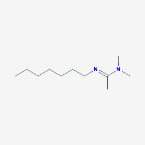 molecular formula C11H24N2 B8432698 N'-Heptyl-N,N-dimethylacetamidine 