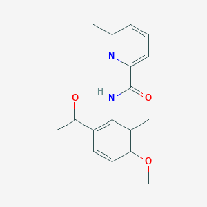 6-Methylpyridine-2-carboxylic acid (6-acetyl-3-methoxy-2-methylphenyl)-amide