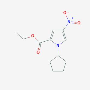 Ethyl 1-cyclopentyl-4-nitro-1H-pyrrole-2-carboxylate