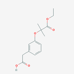 3-(1-Ethoxycarbonyl-1-methylethoxy)phenylacetic Acid