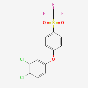 Benzene, 1,2-dichloro-4-(4-((trifluoromethyl)sulfonyl)phenoxy)-