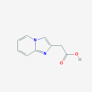 molecular formula C9H8N2O2 B008433 咪唑并[1,2-a]吡啶-2-基乙酸 CAS No. 19741-30-1