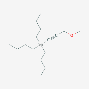 molecular formula C16H32OSn B8433116 Tributyl(3-methoxy-1-propyn-1-yl)stannane 
