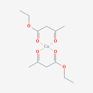 molecular formula C12H18CuO6 B084332 Copper;ethyl 3-oxobutanoate CAS No. 14284-06-1