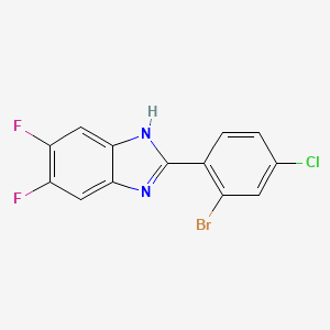 2-(2-bromo-4-chloro-phenyl)-5,6-difluoro-1H-benzoimidazole
