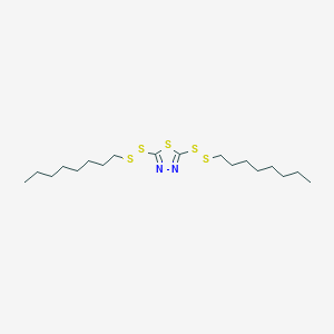 molecular formula C18H34N2S5 B084337 2,5-Bis(octyldithio)-1,3,4-thiadiazole CAS No. 13539-13-4
