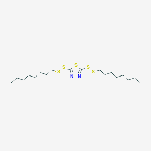 molecular formula C18H34N2S5 B084337 1,3,4-Thiadiazole, 2,5-bis(octyldithio)- CAS No. 13539-13-4