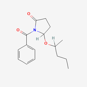 (+-)-1-Benzoyl-2-(1-methylbutoxy)-2-pyrrolidinone
