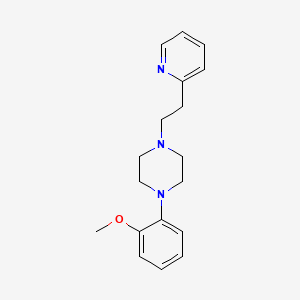 molecular formula C18H23N3O B8433867 Piperazine, 1-(o-methoxyphenyl)-4-(2-(2-pyridyl)ethyl)- CAS No. 3965-87-5