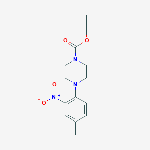molecular formula C16H23N3O4 B8433960 Tert-butyl 4-(4-methyl-2-nitrophenyl)piperazine-1-carboxylate 