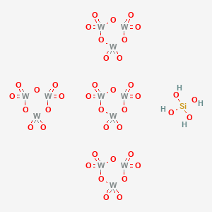 molecular formula H4O40SiW12 B084340 Silicotungstic acid CAS No. 11130-20-4