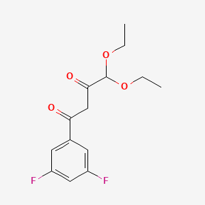 1-(3,5-Difluorophenyl)-4,4-diethoxybutane-1,3-dione
