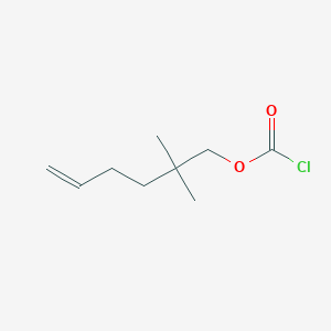 2,2-Dimethylhex-5-enyl carbonochloridate
