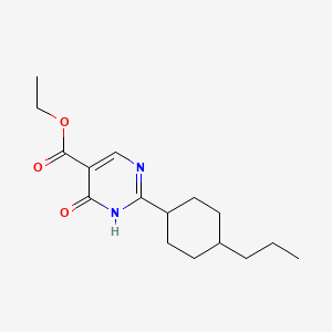 molecular formula C16H24N2O3 B8434194 Ethyl trans-4-hydroxy-2-(4-propylcyclohexyl)-5-pyrimidinecarboxylate 