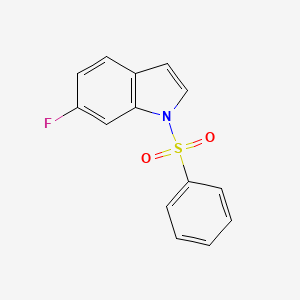 molecular formula C14H10FNO2S B8434512 6-Fluoro-1-(phenylsulfonyl)-1h-indole 
