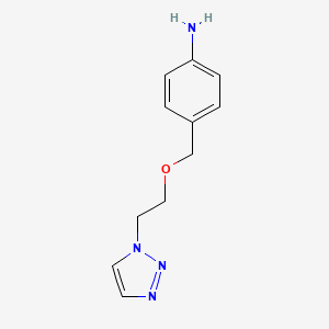4-(2-[1,2,3]Triazol-1-yl-ethoxymethyl)-phenylamine