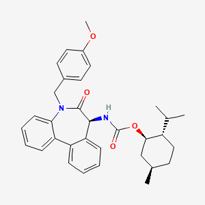 (7S)-5-(4-Methoxybenzyl)-7beta-[[(1R)-2alpha-isopropyl-5beta-methylcyclohexane-1beta-yl]oxycarbonylamino]-6,7-dihydro-5H-dibenzo[b,d]azepine-6-one