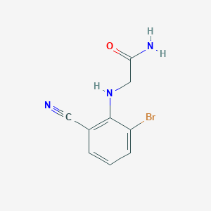 2-(2-Bromo-6-cyano-phenylamino)acetamide