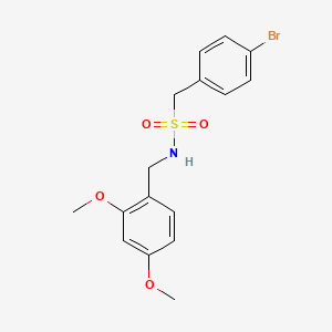 molecular formula C16H18BrNO4S B8434781 C-(4-bromophenyl)-N-(2,4-dimethoxybenzyl)methanesulfonamide 