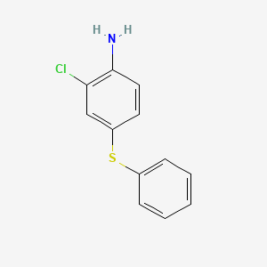 molecular formula C12H10ClNS B8434787 2-Chloro-4-phenylthioaniline 