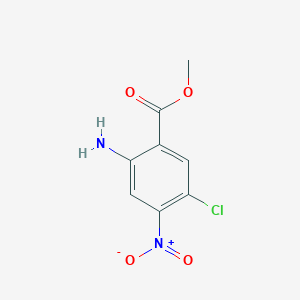 molecular formula C8H7ClN2O4 B8434824 Methyl 2-amino-5-chloro-4-nitrobenzoate 