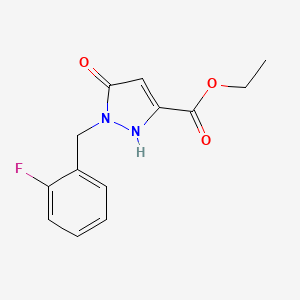 ethyl 1-(2-fluorobenzyl)-5-hydroxy-1H-pyrazole-3-carboxylate