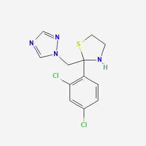 1-{[2-(2,4-Dichlorophenyl)-1,3-thiazolidin-2-yl]methyl}-1H-1,2,4-triazole