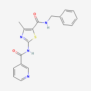 N-(5-Benzylcarbamoyl-4-methylthiazol-2-yl)nicotinamide
