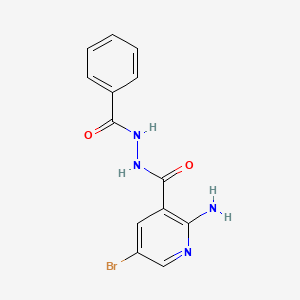 2-Amino-5-bromo-N'-(phenylcarbonyl)pyridine-3-carbohydrazide