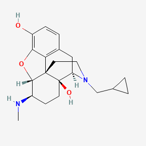 17-Cyclopropylmethyl-4,5alpha-epoxy-3,14beta-dihydroxy-6beta-methylaminomorphinan