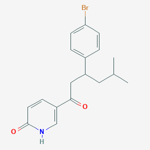 5-[3-(4-bromo-phenyl)-5-methyl-hexanoyl]-1H-pyridin-2-one