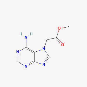 molecular formula C8H9N5O2 B8435055 7-[(Methoxycarbonyl)methyl]adenine 