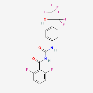 2,6-difluoro-N-[[4-(1,1,1,3,3,3-hexafluoro-2-hydroxypropan-2-yl)phenyl]carbamoyl]benzamide